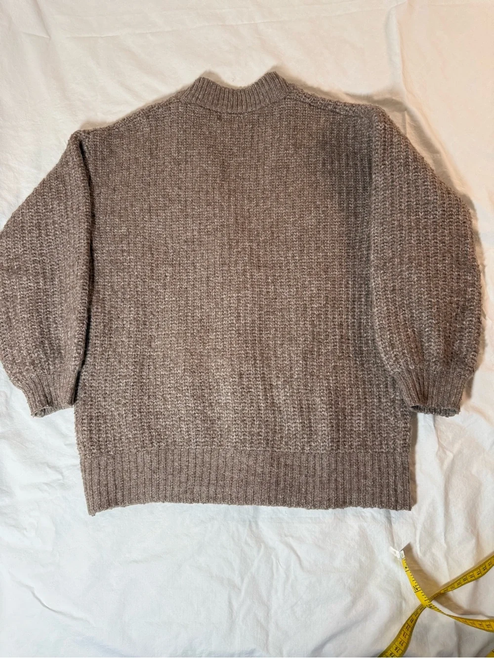 Universal Thread Taupe Button-Front Chunky Knit Cardigan